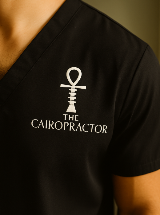 Le chiropraticien et son logo distinctif